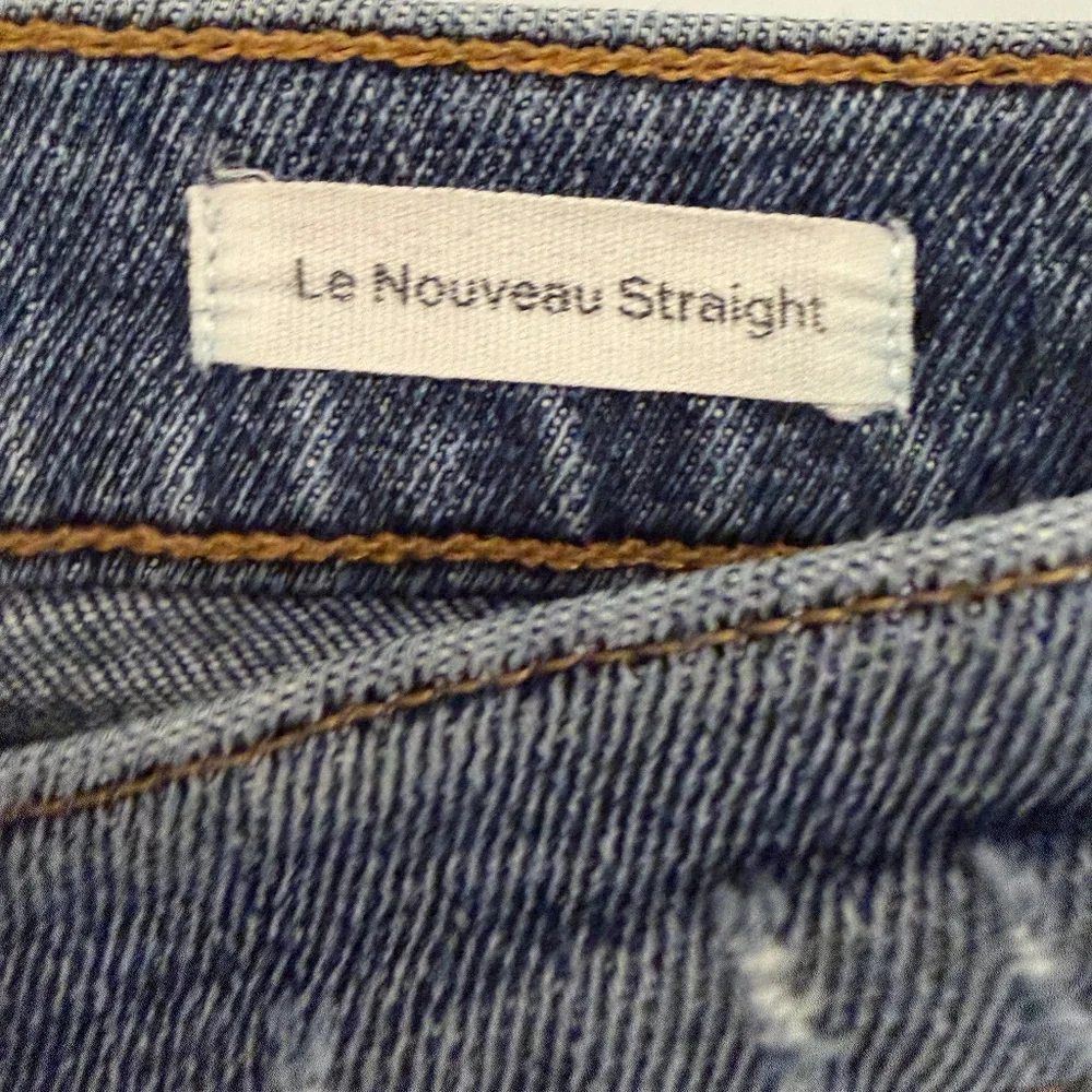 Frame Le Nouveau Straight Leg Raw Hem Jeans Women’s Sz 28 Medium Wash - Picture 11 of 11